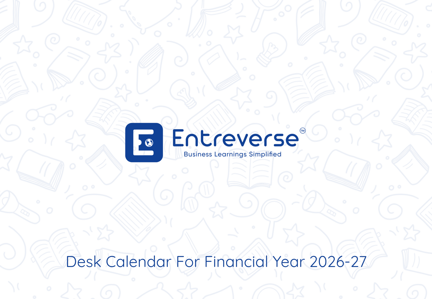 EntreVerse Compliance Desk Calendar (FY 26-27)